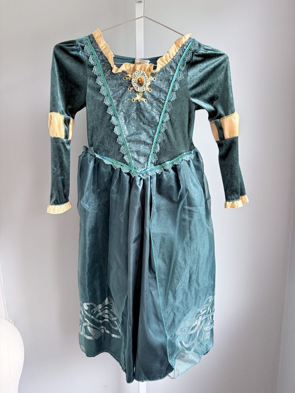 Disney Store Brave Merida Green Costume Dress Girls Size S 5/6
